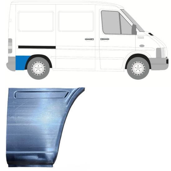 Pannello di riparazione sezione posteriore parafango posteriore per Volkswagen LT 1996-2005 / Destra 13433