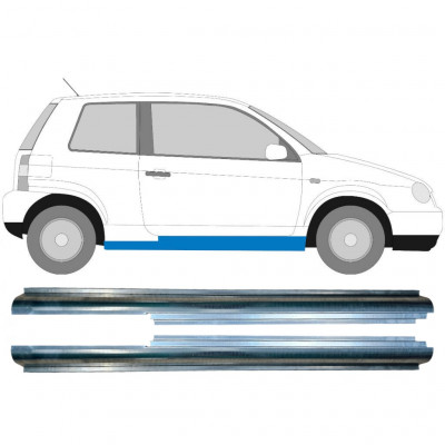 Pannello di riparazione sottoporta lamiera per Volkswagen Lupo 1998-2005 / Sinistra+Destra / Set 9187