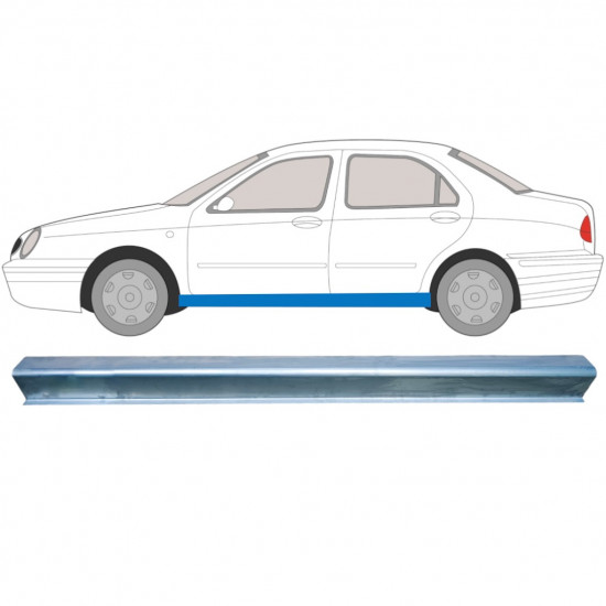 Pannello di riparazione sottoporta lamiera per Lancia Lybra 1995-2005 / Sinistra 6680