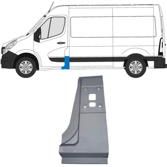 Pannello di riparazione del montante per Opel Movano 2010-2021 / Sinistra 16919
