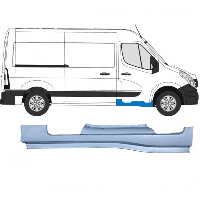 Pannello di riparazione davanzale della porta anteriore per Opel Movano 2010-2021 / Destra 15253