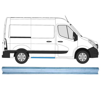 Pannello di riparazione sottoporta porta scorrevole per Opel Movano 2010-2021 / Destra 15276