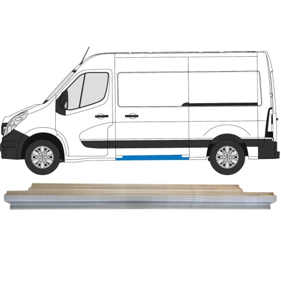 Pannello di riparazione sottoporta porta scorrevole per Renault Master 2010- / Sinistra 14915