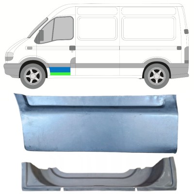 Lamiera di riparazione interno ed esterno porta anteriore per Nissan Interstar 2002-2010 / Sinistra 16881