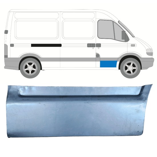 Pannello di riparazione porta anteriore per Renault Master 1998-2010 / Destra 16007