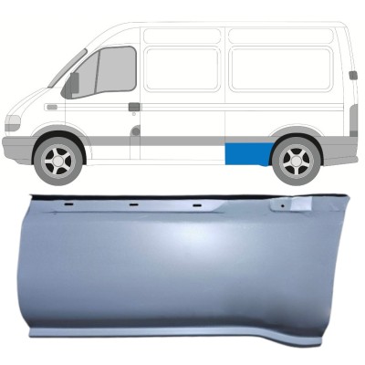 Pannello di riparazione parafango posteriore per Nissan Interstar 2002-2010 / Sinistra 16906