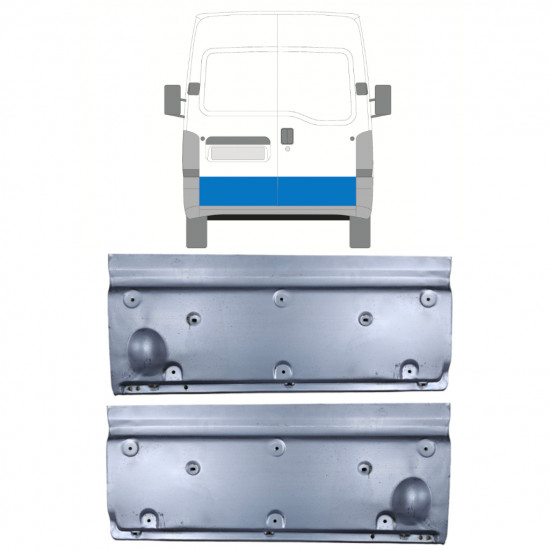 Pannello di riparazione porta posteriore per Renault Master 1998-2010 / Sinistra+Destra / Set 11411