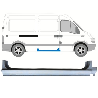 Pannello di riparazione sottoporta porta scorrevole per Renault Master 1998-2010 / Destra 14875