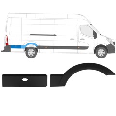 Modanatura laterale per Opel Movano 2010-2021 / Destra / Set 13282