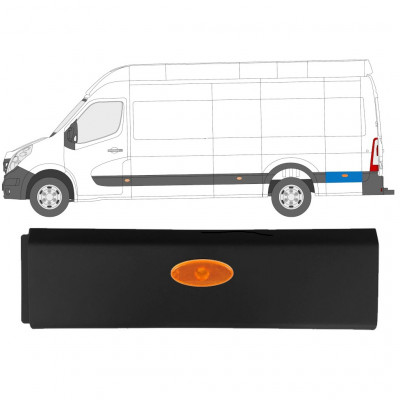 Modanatura laterale per Renault Master 2010- / Sinistra / Set 10919