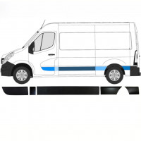 Set di modanature laterali per Renault Master 2010- / Sinistra / 8580