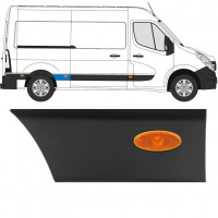 Modanatura laterale parafango posteriore con lampada per Renault Master 2010- / Destra / Set 10932