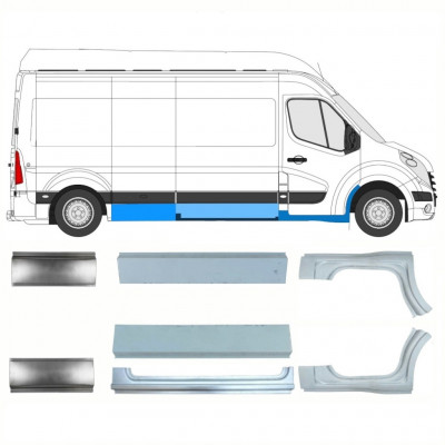 Set di pannelli di riparazione per Renault Master 2010- / Sinistra+Destra / 10064
