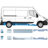 Set di pannelli di riparazione per Nissan NV400 2010- / Sinistra+Destra 15723