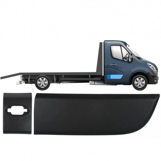 Set di modanature laterali per cabina singola per Renault Master 2010- / Destra / 10022