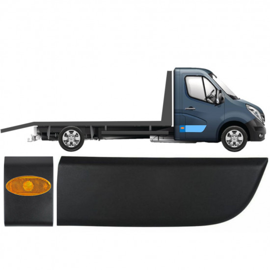 Modanatura laterale con lampada per Opel Movano 2010-2021 / Destra / Set 13230