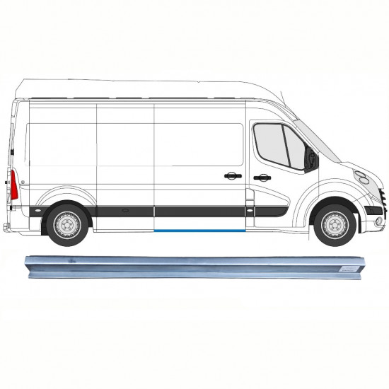 Pannello di riparazione sottoporta porta scorrevole per Nissan NV400 2010- / Destra 15725