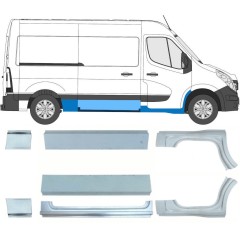 Set di pannelli di riparazione per Nissan NV400 2010- / Sinistra+Destra 15720
