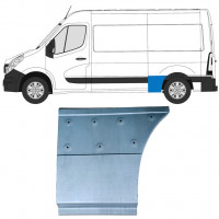 Pannello di riparazione sezione anteriore parafango posteriore per Opel Movano 2010-2021 / Sinistra 15267