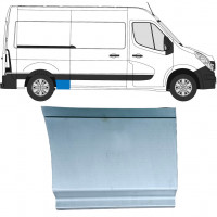 Pannello di riparazione sezione anteriore inferiore parafango posteriore per Nissan NV400 2010- / Destra 15696