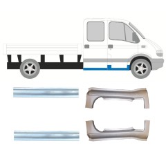 Set di pannelli di riparazione per Renault Master 1998-2010 / Sinistra+Destra / 10261