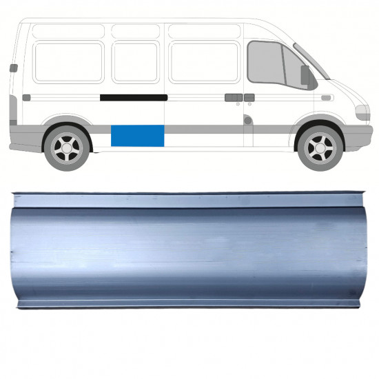 Pannello di riparazione pannello laterale per Renault Master 1998-2010 / Sinistra = Destra (simmetrico) 11136