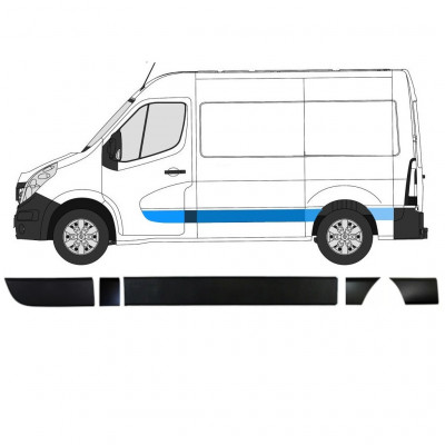 Set di modanature laterali per Renault Master 2010- / Sinistra / 10894