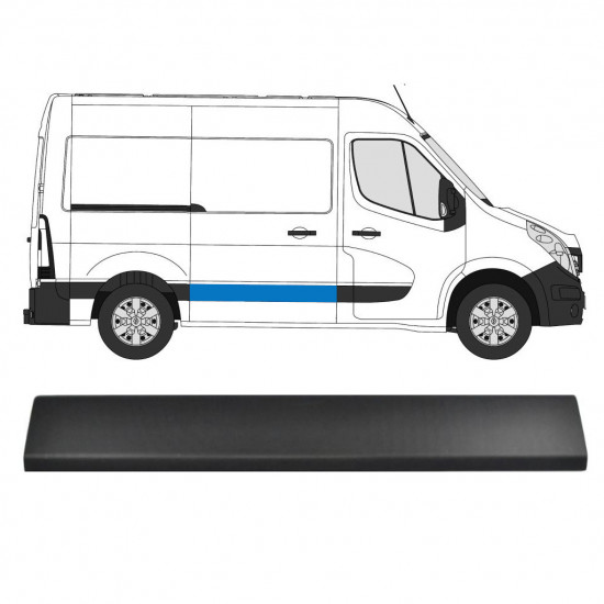 Modanatura laterale porta scorrevole per Opel Movano 2010-2021 / Destra 13270