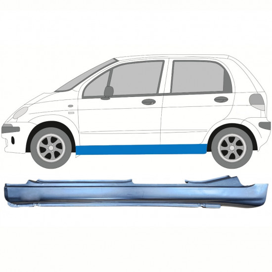 Sottoporta Lamiera Completo per Daewoo Matiz 1998-2008 / Sinistra 8328