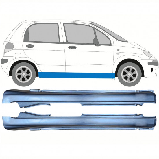 Sottoporta Lamiera Completo per Daewoo Matiz 1998-2008 / Sinistra+Destra / Set 9642