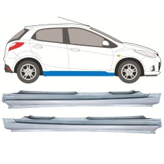 Sottoporta Lamiera Completo per Mazda 2 2007-2014 / Sinistra+Destra / Set 12440