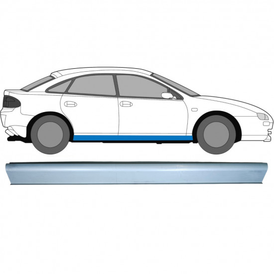 Pannello di riparazione sottoporta lamiera per Mazda 323F BA 1994-1998 / Sinistra = Destra (simmetrico) 6684