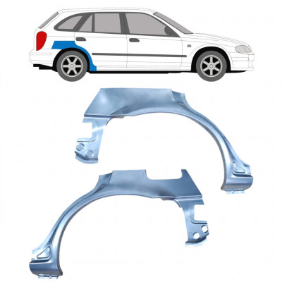 Pannello di riparazione parafango posteriore per Mazda 323F BJ 1998-2004 / Sinistra+Destra / Set 9166