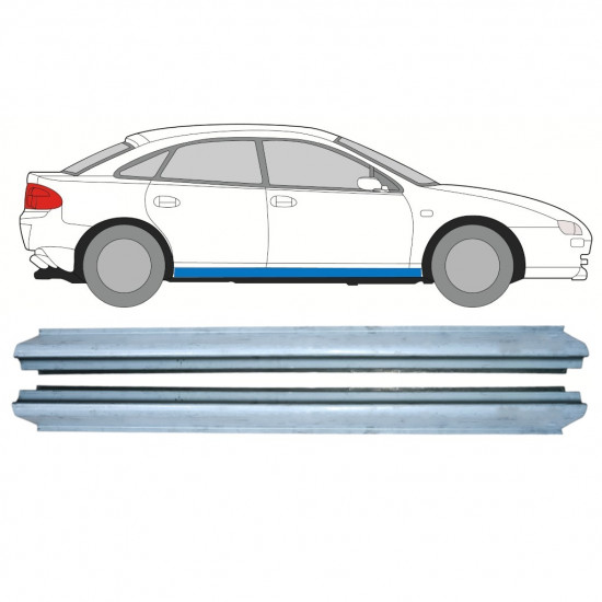 Pannello di riparazione sottoporta lamiera per Mazda 323F BA 1994-1998 / Sinistra+Destra / Set 8858