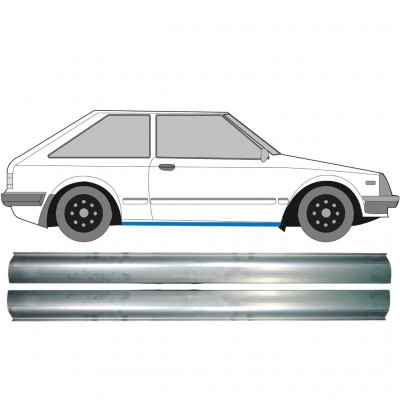 Pannello di riparazione sottoporta lamiera per Mazda 323 BD 1980-1993 / Sinistra+Destra / Set 11331