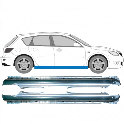 Sottoporta Lamiera Completo per Mazda 3 2003-2009 / Sinistra+Destra / Set 10554
