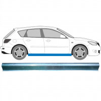 Pannello di riparazione sottoporta lamiera per Mazda 3 2003-2009 / Sinistra = Destra (simmetrico) 6318