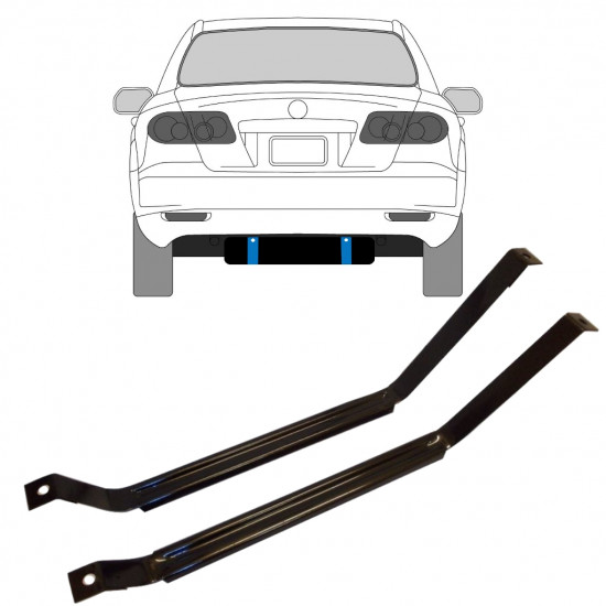 Cinghie serbatoio carburante per Mazda 6 GG GY 2002-2007 9378
