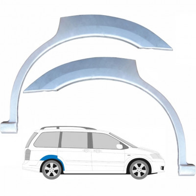 Pannello di riparazione parafango posteriore per Mazda MPV 1999-2006 / Sinistra+Destra / Set 9177