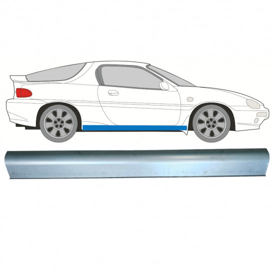Pannello di riparazione sottoporta lamiera per Mazda MX-3 1992-1998 / Sinistra = Destra (simmetrico) 6707