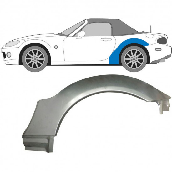 Pannello di riparazione parafango posteriore per Mazda MX-5 2005-2015 / Sinistra 9131
