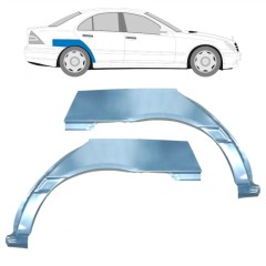 Pannello di riparazione parafango posteriore per Mercedes C-Class W203 2000-2007 / Sinistra+Destra / Set 9176