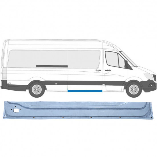 Pannello di riparazione porta scorrevole interno per Volkswagen Crafter 2005-2017 / Destra 13992
