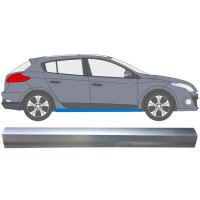Pannello di riparazione sottoporta lamiera per Renault Megane III 2008-2016 / Destra 16043