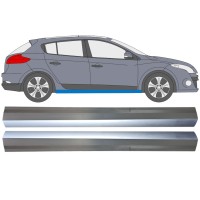Pannello di riparazione sottoporta lamiera per Renault Megane III 2008-2016 / Sinistra+Destra / Set 16045
