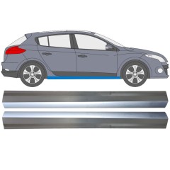 Pannello di riparazione sottoporta lamiera per Renault Megane III 2008-2016 / Sinistra+Destra / Set 16045
