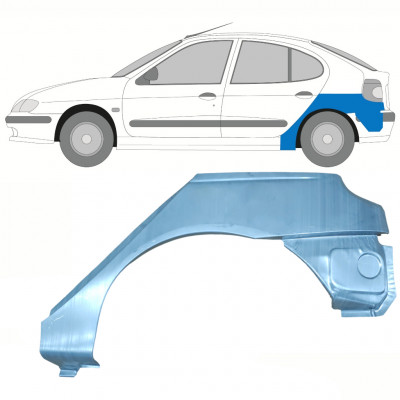 Pannello di riparazione parafango posteriore per Renault Megane I Scenic 1995-2003 / Sinistra 8395