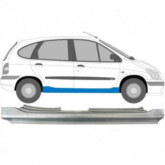 Sottoporta Lamiera Completo per Renault Megane I Scenic 1995-2003 / Destra 9086