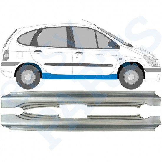 Sottoporta Lamiera Completo per Renault Megane I Scenic 1995-2003 / Sinistra+Destra / Set 10117