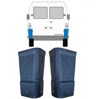 Lamiera di riparazione dell'angolo posteriore per Mercedes T1 207-410 1977-1995 / Sinistra+Destra / Set 10436